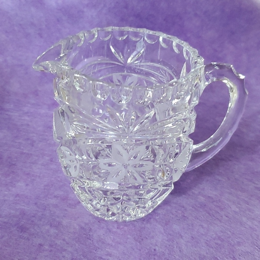 Vintage Imperlux Primrose Collection Cut Crystal Creamer West Germany